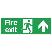 Fire Exit Arrow Up Sign | Emergency Exit Sign | Mandatory Safety Signage | W301