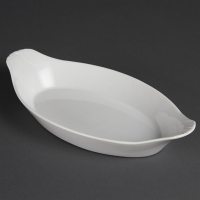 Oval Eared Dishes | Whiteware Oval Serving Dish | 289mm | Olympia W411