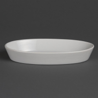 Oval Sole Dish | White Porcelain Serving Plate | 195 x 110mm | Olympia W418
