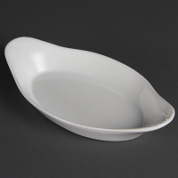Oval Eared Dishes | Whiteware Serving Platter | 229x127mm | Olympia W427