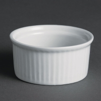Porcelain Ramekins | White Ceramic Dishes | 70mm Diameter | Olympia W435