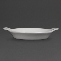 Round Eared Dishes | White Porcelain Dishes | 167 x 137mm | Olympia W439