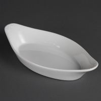 Oval Eared Dishes | Whiteware Serving Platter | 262mm | Olympia W440