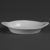 Round Eared Dishes | Whiteware Serving Dishes | 156x126mm | Olympia W443