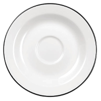 Saucers 150mm | Porcelain Tea Saucers | Restaurant Tableware | Churchill Alchemy Mono W554