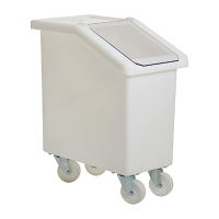 Commercial Mobile Ingredient Bin | Flour Bin | 65Ltr Capacity | White W777