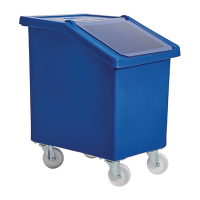 Mobile Ingredient Bin | Food Storage Container | 90L Capacity | Blue | Olympia W786