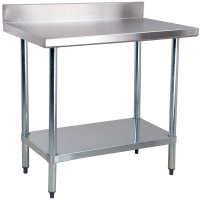 Commercial Wall Prep Bench Table | Stainless Steel Workbench | 900x600x850mm | Modena WT900-Ga