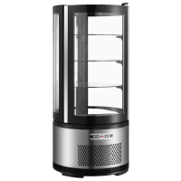 Commercial Round Cake Display Fridge | Patisserie Display Cabinet | Glass Refrigerated Case | King XC105R