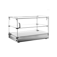 Countertop Ambient Food Display Case | 2 Tier Glass Display | Food Merchandiser | King ZW50
