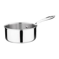 Tri Wall Saucepan | Commercial Stainless Steel Pot | 900ml Capacity | Vogue Y244