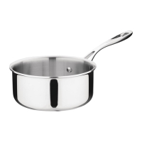 Commercial Tri Wall Saucepan | Stainless Steel Cooking Pot | 1.5L Capacity | Vogue Y245