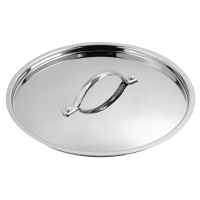 Commercial Tri Wall Stew Pan Lid | 240mm Saucepan Cover | Kitchen Cookware | Vogue Y425