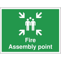 Fire Assembly Point Sign | Emergency Evacuation Sign | Weatherproof Safety Signage | Y921