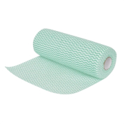 Non-Woven Cleaning Cloths | Disposable Cloths | Green Roll of 100 | Jantex CS807