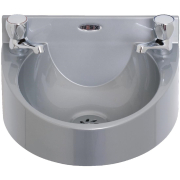 Commercial Wash Hand Basin | Polycarbonate Basin | Wall-Mounted Sink | Grey | WS1-D