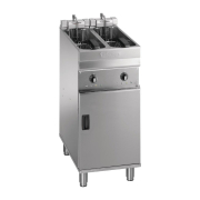 Commercial Twin Basket Fryer | Freestanding Fryer with Filtration | Professional Deep Fat Fryer | Valentine Evo 2200P