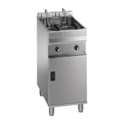 Commercial Twin Basket Fryer | Freestanding Fryer with Filtration | Deep Fat Fryer | Valentine Evo 400P