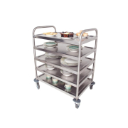 Commercial Cleaning Trolley | 5 Tier General Purpose Trolley | With Brakes | Craven DM341