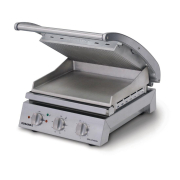 Commercial Contact Grill | 6 Slice Ribbed Top Plate | 2200W | Roband GSA610R