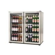 Commercial Back Bar Cooler | Double Hinged Door | 3Ft Stainless Steel | Autonumis EcoChill A215203