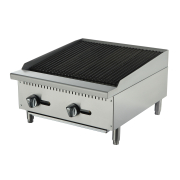 Commercial Gas Chargrill | Heavy Duty 2 Burner | LPG Countertop | Blaze CRB24P