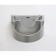 Polycarbonate Wash Hand Basin | Commercial Hand Washing Station | Wall-Mounted Grey | Basix WS1-L