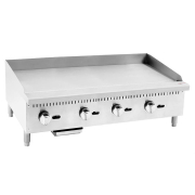 Blaze 4 Burner Countertop Gas Griddle with Manual Controls 