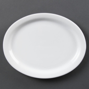 Oval Platter | Whiteware Serving Dish | 250mm | Olympia CB477
