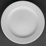 White Rim Plates | Porcelain Dinner Plates | 210mm Classic Design | Royal Porcelain CG007