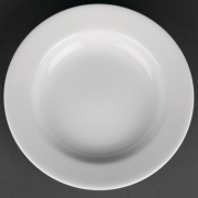 Soup Plates | White Porcelain Dinner Plates | 235mm Diameter | Royal Porcelain CG062