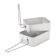 Mess Tin Set | Military Two Size Mess Tins | Camping Cookware | Utopia CS080