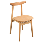 Commercial Cowhorn Side Chair | Beech Wood Restaurant Chair | Pack of 2 | Fameg CW007
