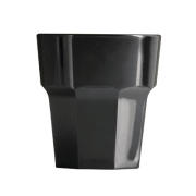 Polycarbonate Rocks Tumbler | Black Plastic Tumbler | 256ml Capacity | BBP DC413