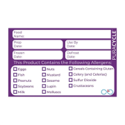 Reusable Allergen Labels | Kitchen Food Labelling System | Pack of 20 | Puracycle DC458