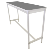 Rectangle Poseur Table | Indoor Dining Table | 1800mm Storm Grey | Gopak Enviro DG130-SG