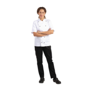 Commercial Chef Jacket | Unisex Short Sleeve Chef Coat | White | Whites Chicago DL711-M