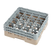 Cambro Camrack Beige 16 Compartments | Glass Rack | Max Glass Height 133mm | Cambro DW551