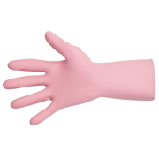 Janitorial Gloves | Liquid-Proof Gloves | Light-Duty Pink Large | MAPA Vital 115 FA290-L