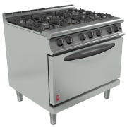 Commercial 6 Burner Gas Range | Professional Oven Range | Natural Gas | Falcon Dominator Plus G3101D