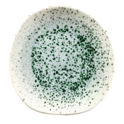 Churchill Round Plates | Organic Studio Prints Mineral Green | 186mm | Pack of 12 | Churchill FC123