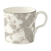 Crushed Velvet Cup | Grey Porcelain Cup | 3oz Capacity | Royal Crown Derby FE123