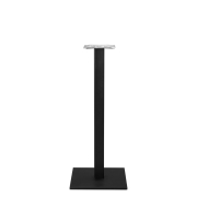 Poseur Height Table Base | Square Table Base | Cast Iron Base | Forza Black 1100mm