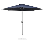 Commercial Round Parasol | 3m Diameter Outdoor Umbrella | Navy Blue | Bolero Seville FU504