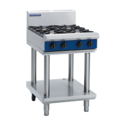 Commercial Cooktop 4 Open Burners | Gas Range | LPG 600mm | Blue Seal Evolution G514D-LS/L