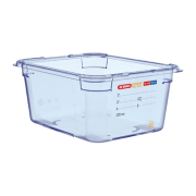 Food Storage Container | ABS Blue GN 1/2 Container | 150mm Depth | Araven GP585