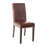 Faux Leather Dining Chair | Restaurant Chair | Antique Brown | Bolero GR369
