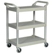 Compact Utility Trolley | Service Cart | 2-Tier Heavy Duty | Rubbermaid J859