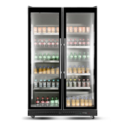 Commercial Glass Door Fridge | Drinks Cooler | 2-Door Beverage Display | King KXG1120