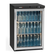 Commercial Back Bar Bottle Cooler | Single Door Bottle Fridge | 150L Capacity | Gamko MG3/150RGCS